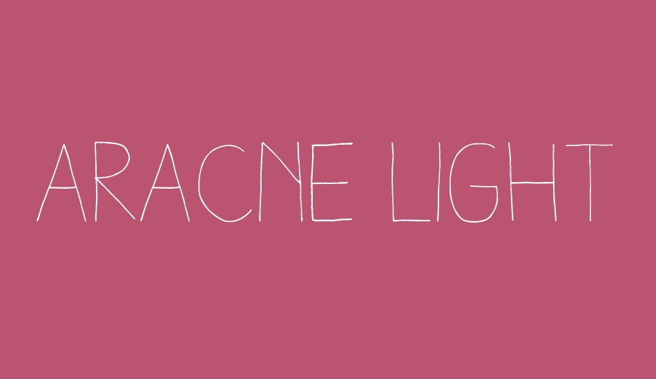 Aracne Light font big