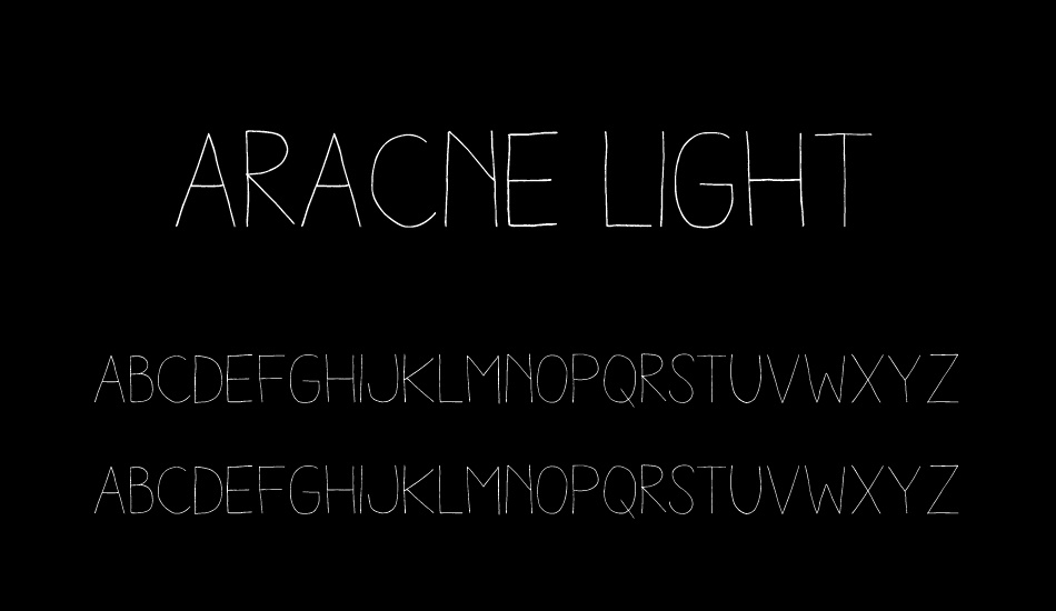 Aracne Light font