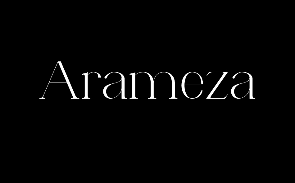 Arameza font big