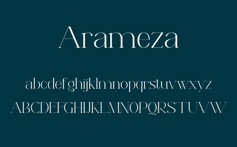 Arameza font