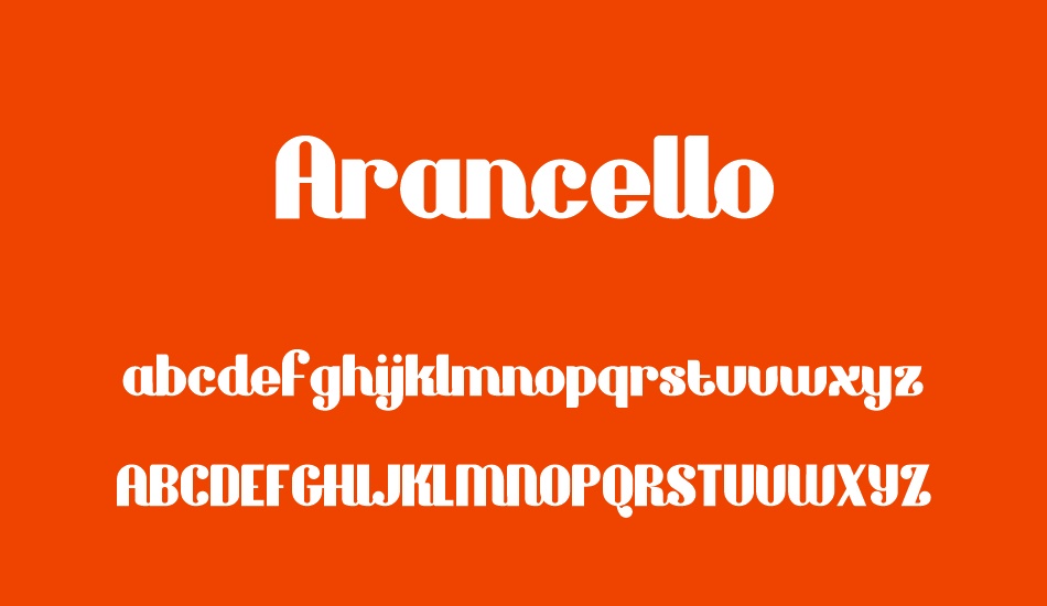 arancello-demo font