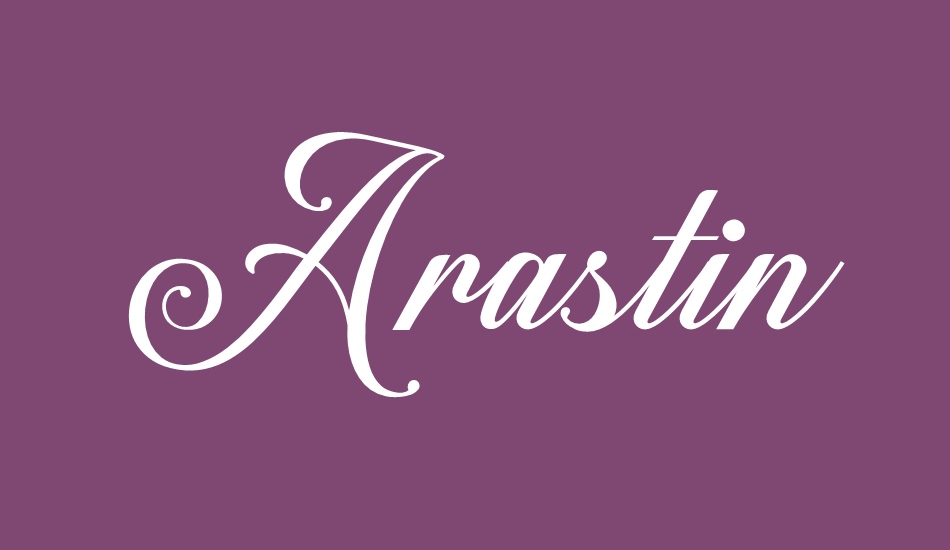 Arastin Script FREE DEMO font big