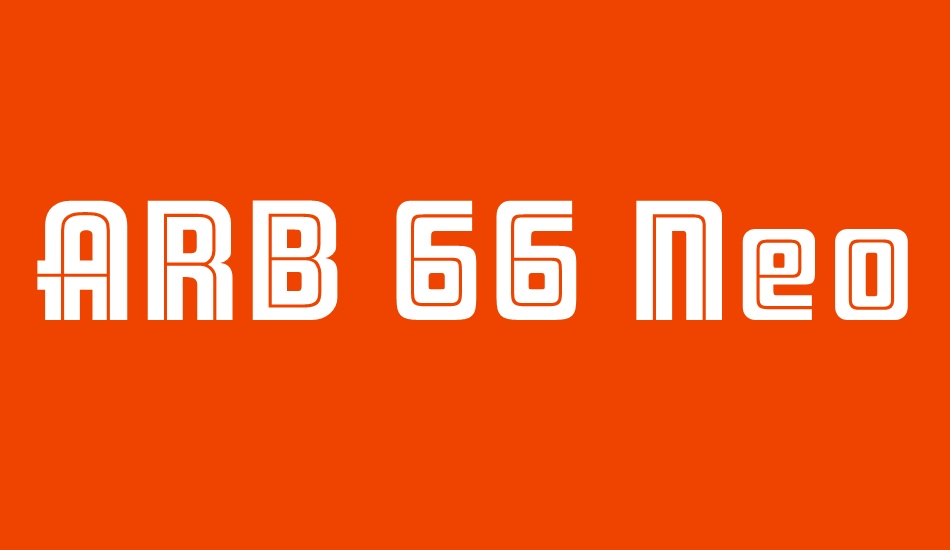 ARB 66 Neon Line JUN-37 font big