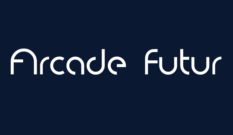 Arcade Future Display font big