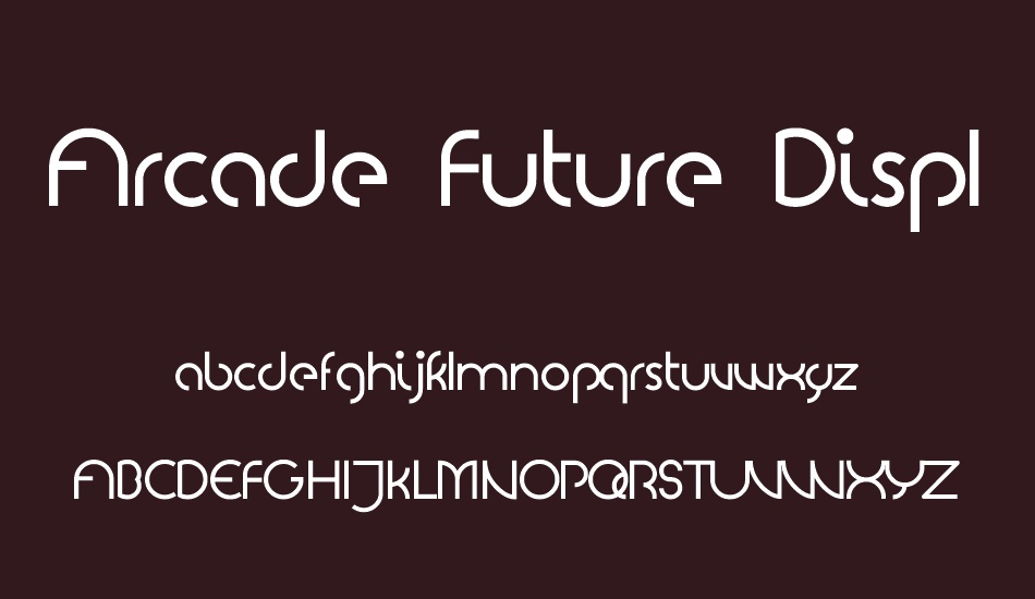 Arcade Future Display font