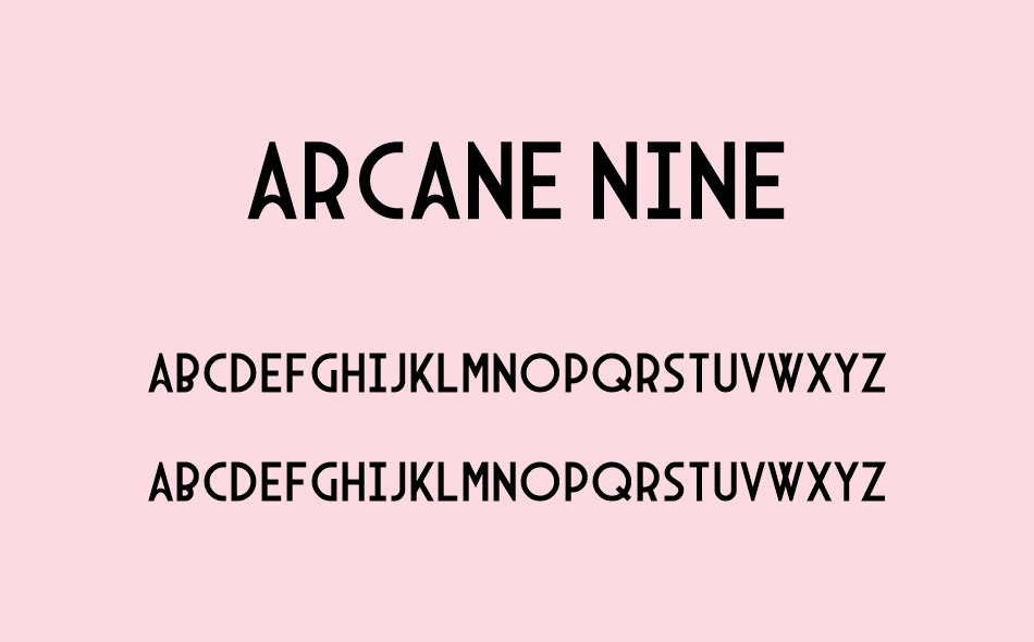Arcane Nine font