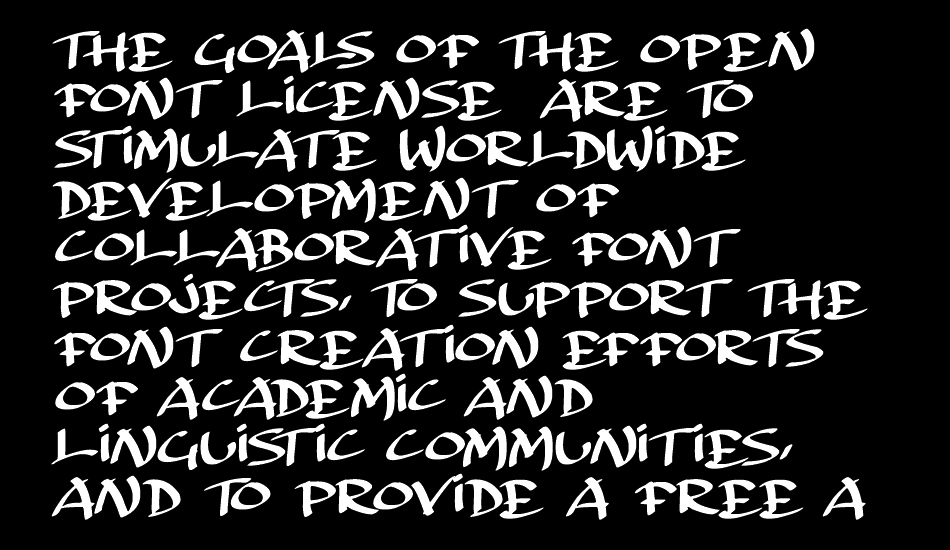 Archaic Asian Inks font 1
