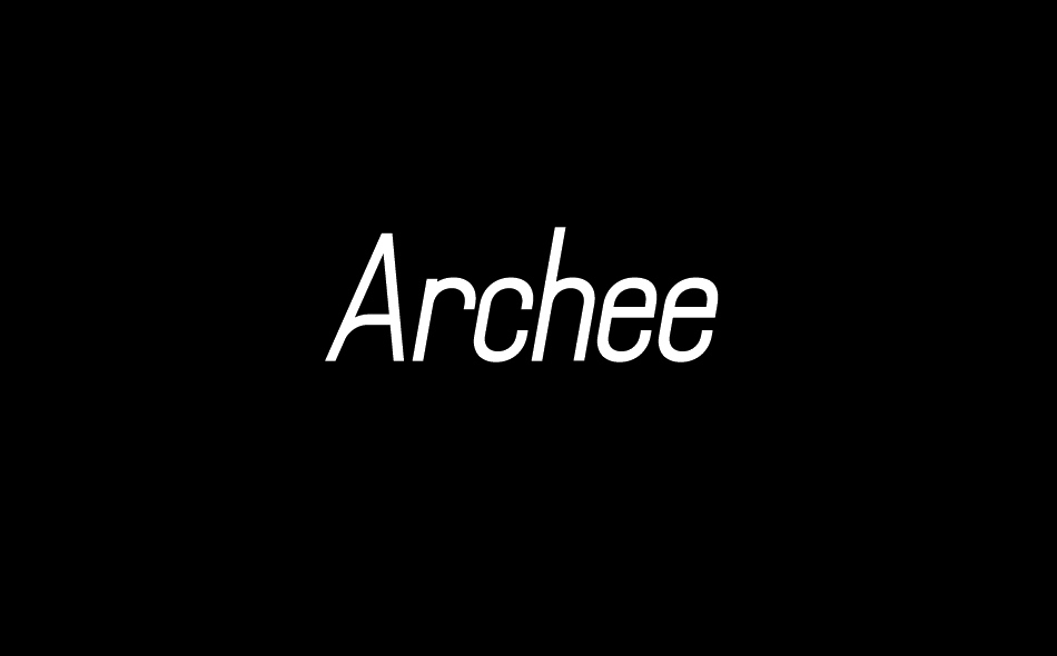 Archee font big