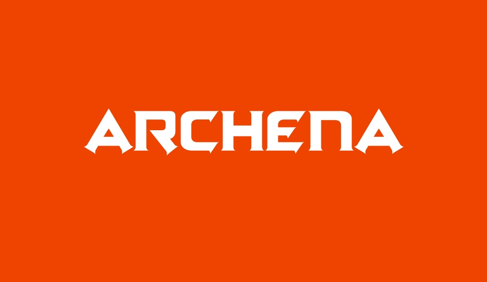 Archena Personal Use font big