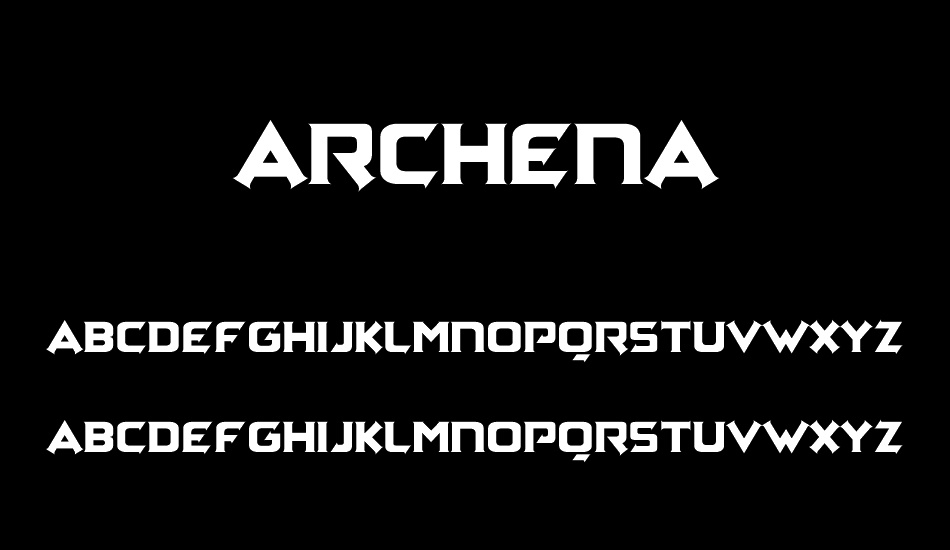Archena Personal Use font