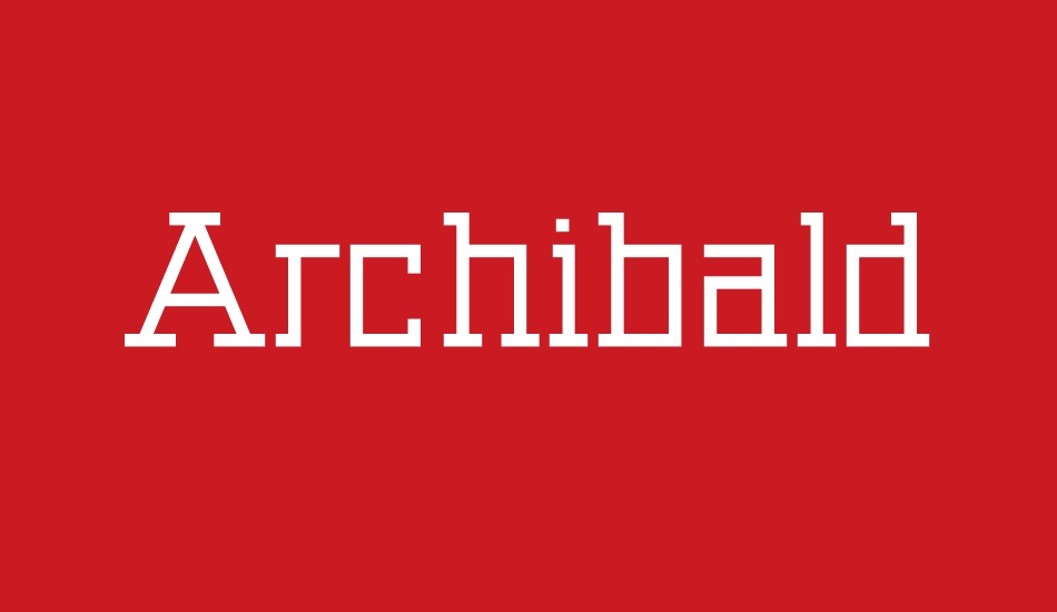 Archibald font big