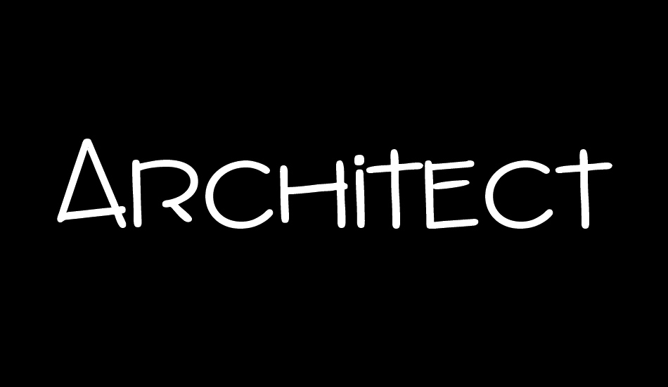 Architects Draft Bold font big
