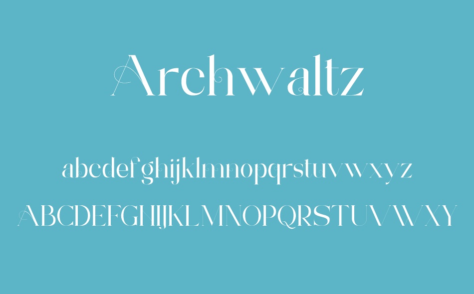 Archwaltz font