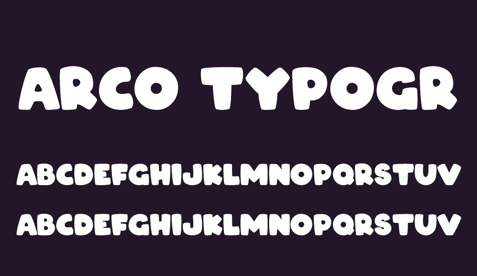 ARCO Typography font