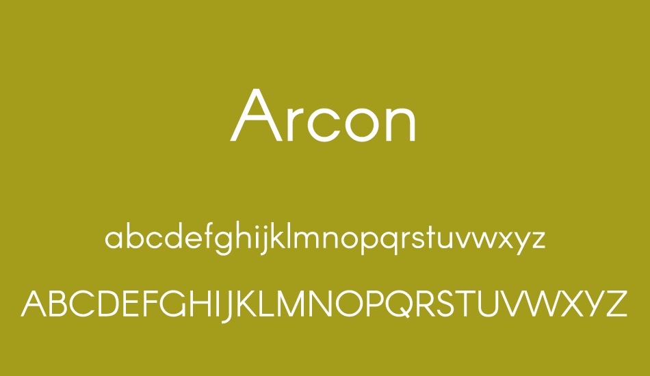 Arcon font