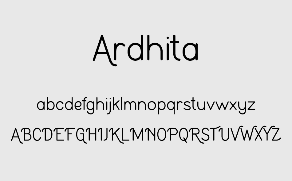 Ardhita font