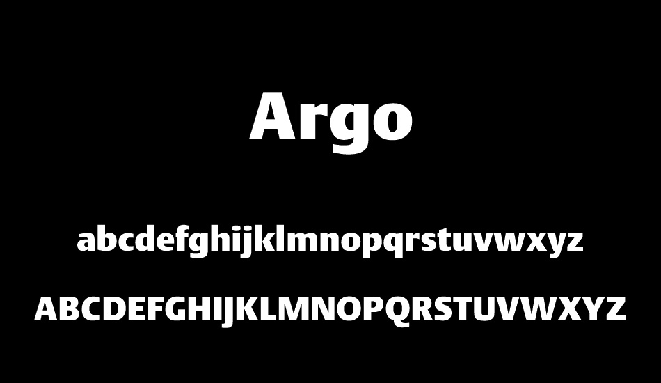 Argo font