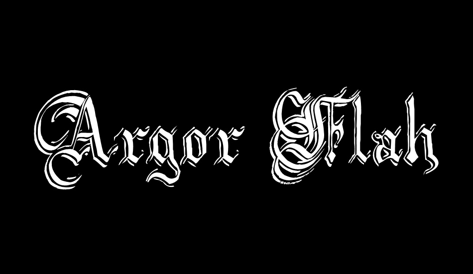 Argor Flahm Scaqh font big