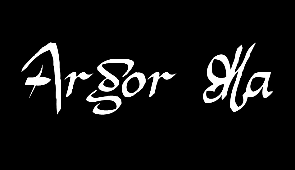 Argor Man Scaqh font big