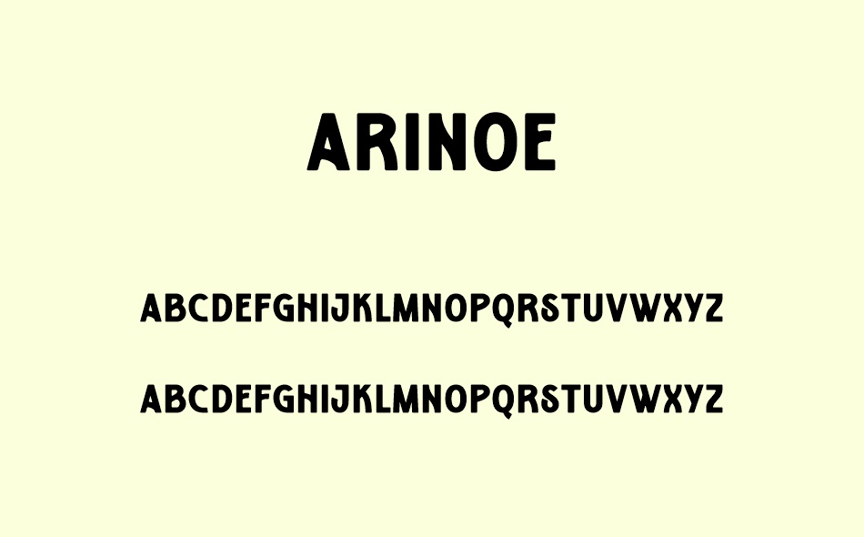 Arinoe font