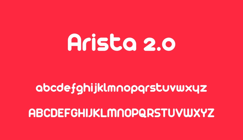 Arista 2.0 font