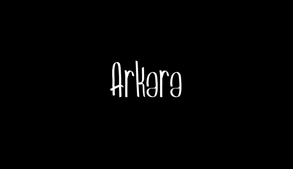 Arkara font big