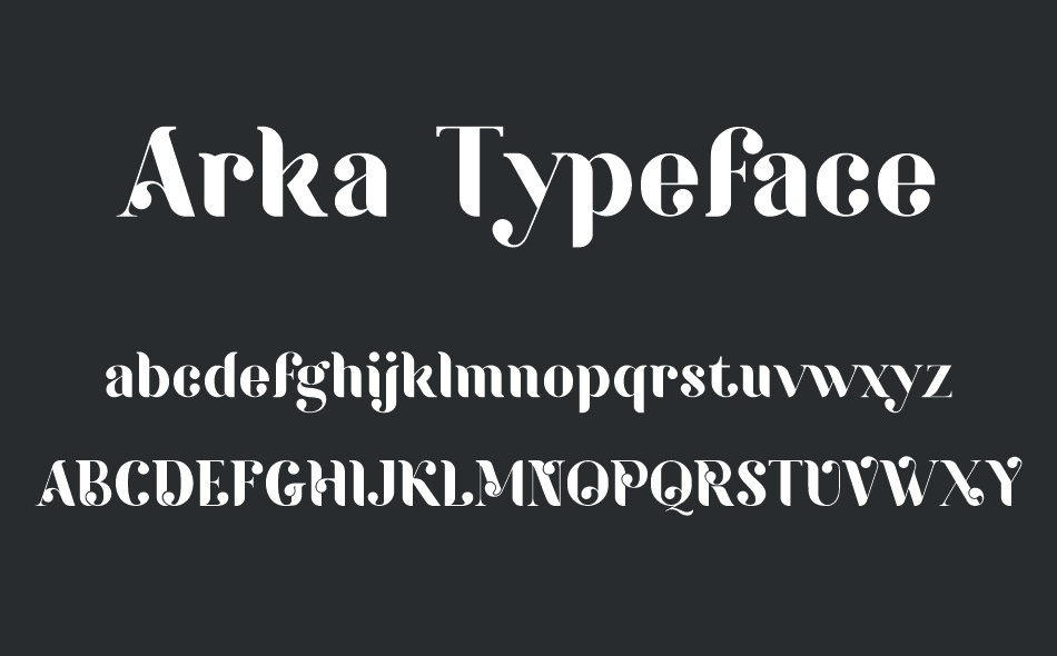 Arka Typeface font