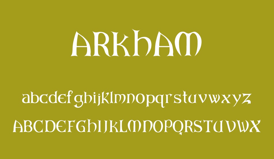 ARKHAM font