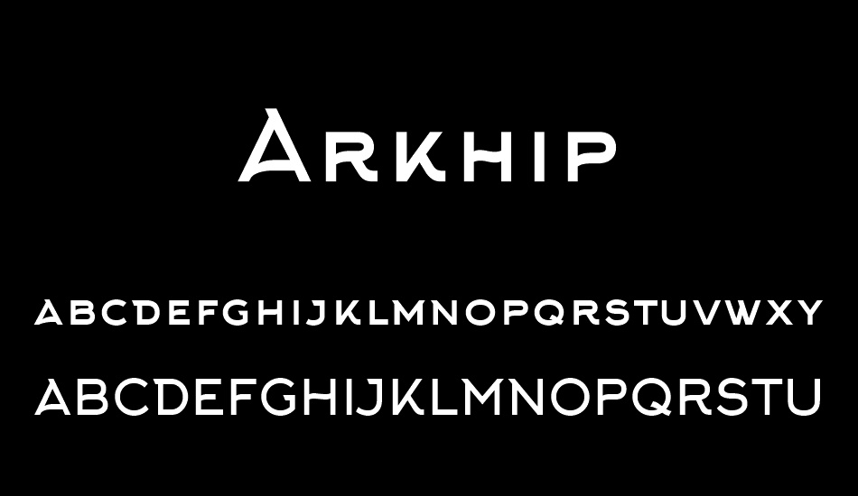 Arkhip font