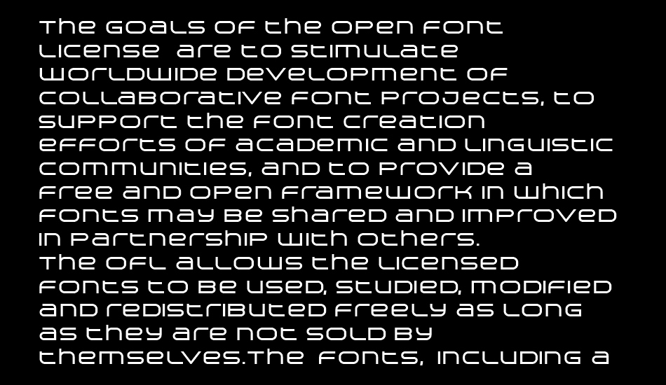 Arkitech font 1