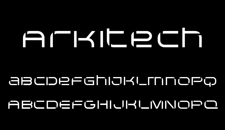 Arkitech Stencil font