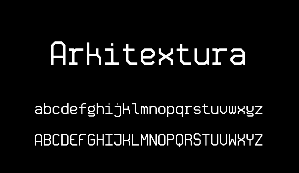 Arkitextura font