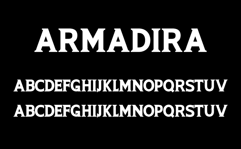 ARMADIRA font