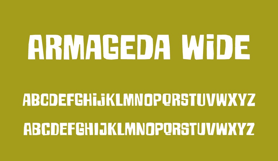 Armageda Wide font