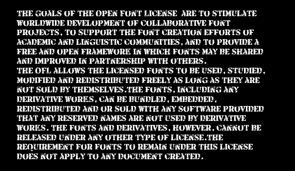 Armalite Rifle font 1