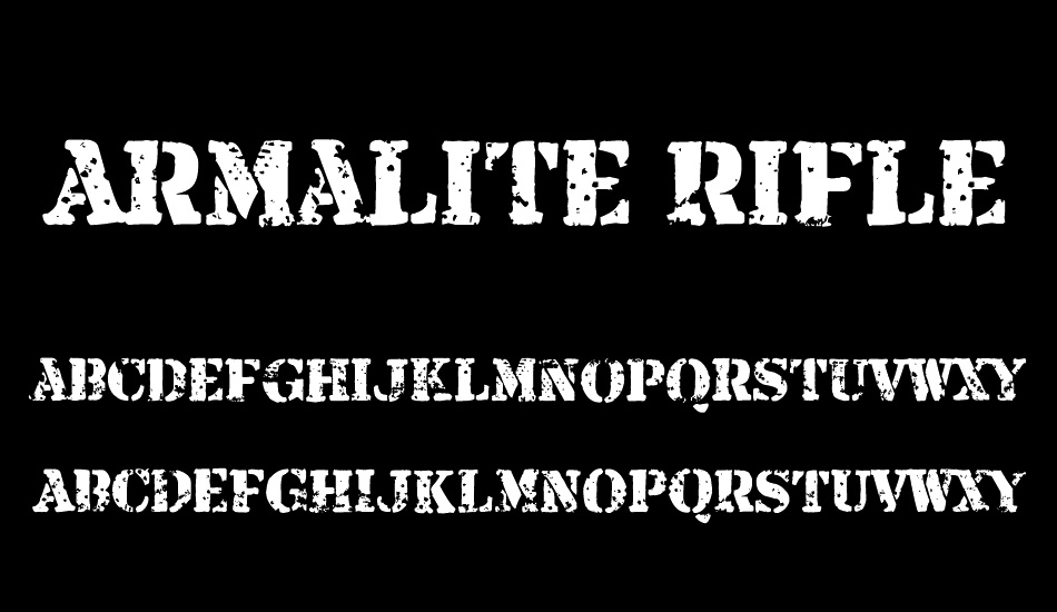 Armalite Rifle font