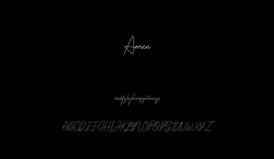 Armen font