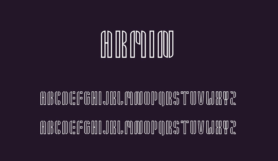 Armin font