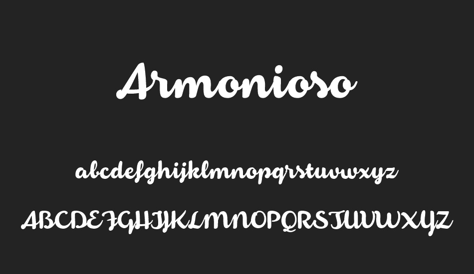 Armonioso font