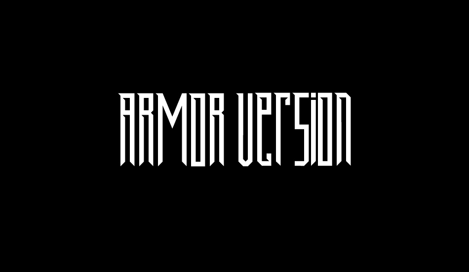 ARMOR FreeVersion font big