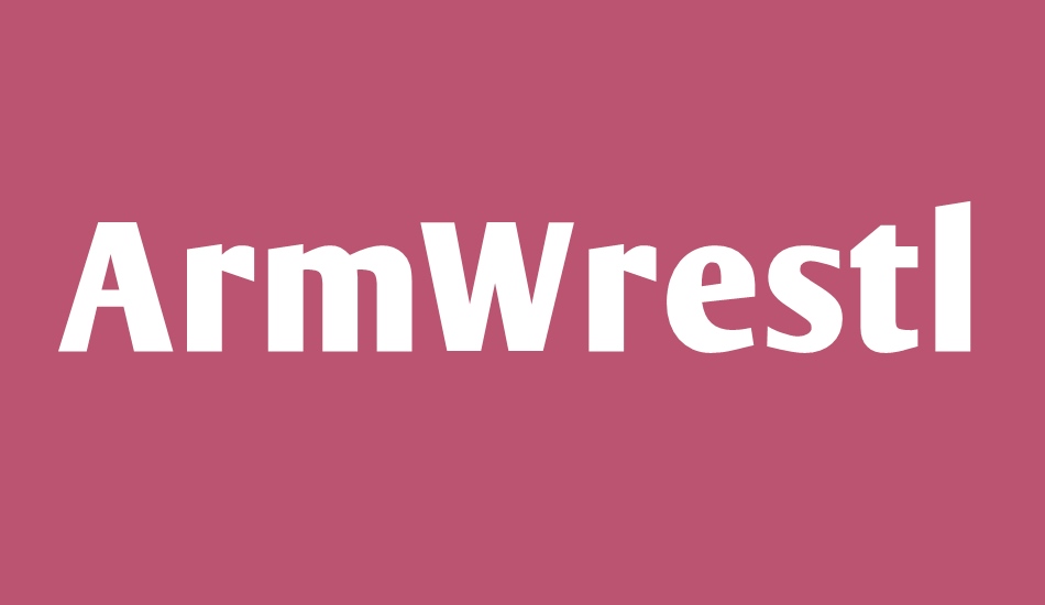 ArmWrestler font big