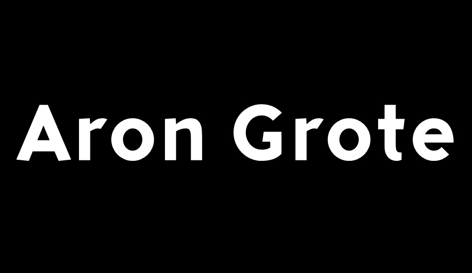 Aron Grotesque font big