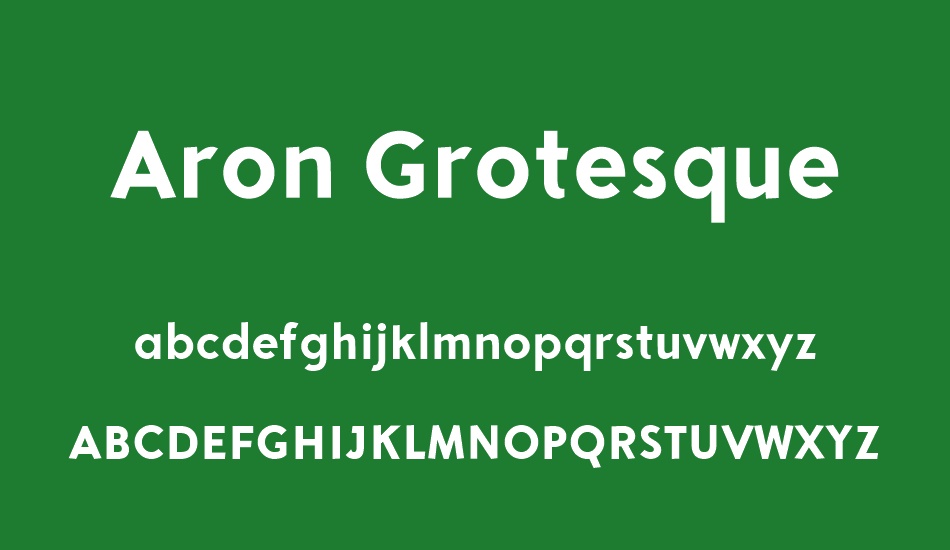 Aron Grotesque font