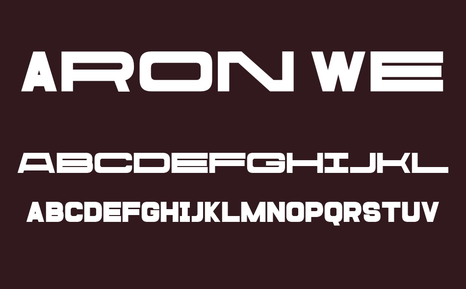 Aron Wergel font