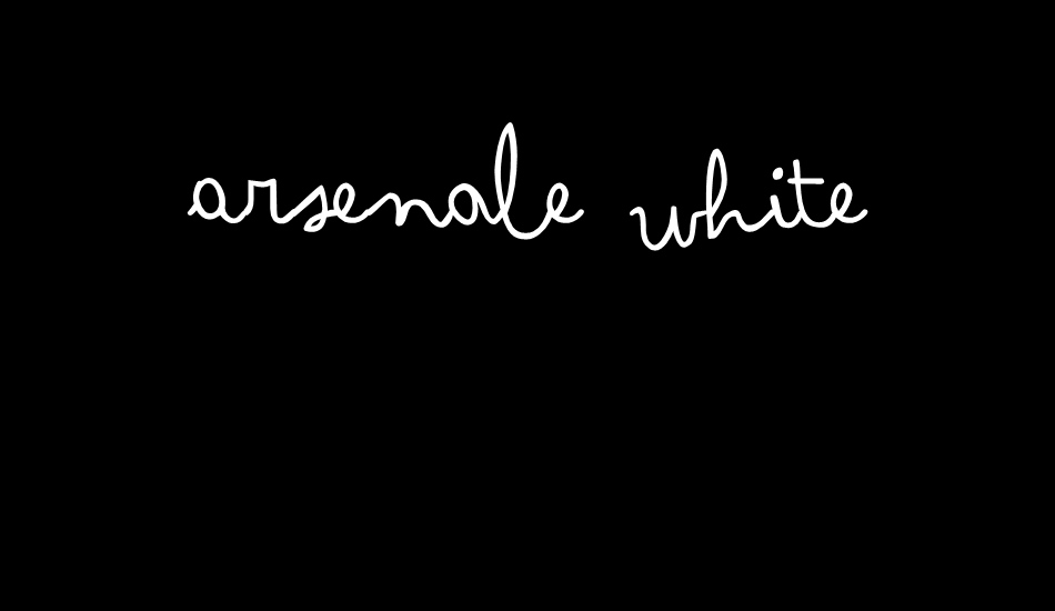 Arsenale White font big