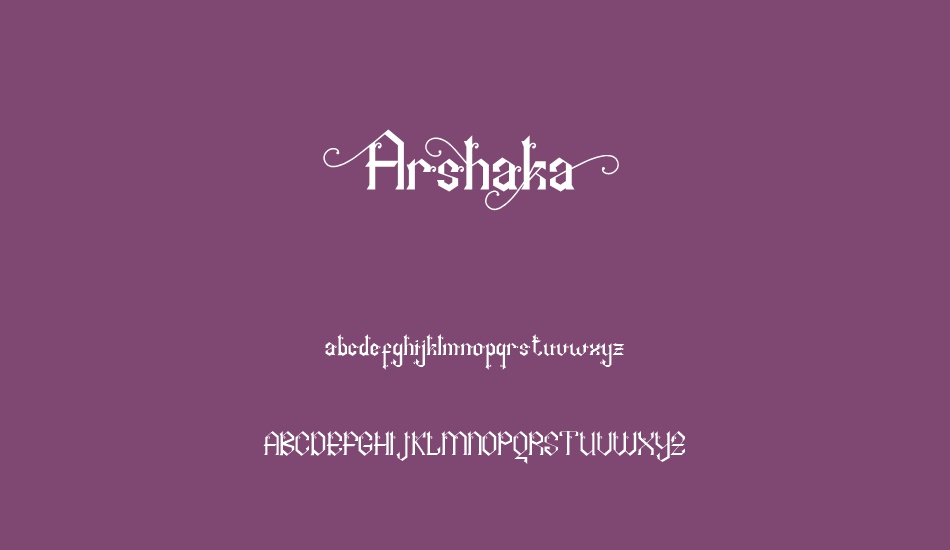 arshaka font