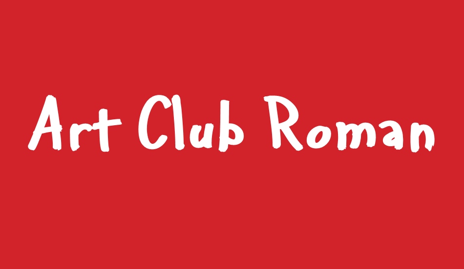 Art Club Roman font big