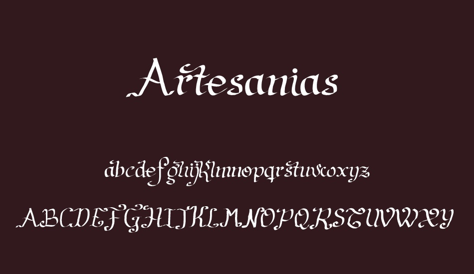 Artesanias font