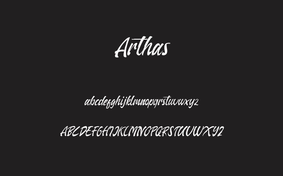 Arthas font