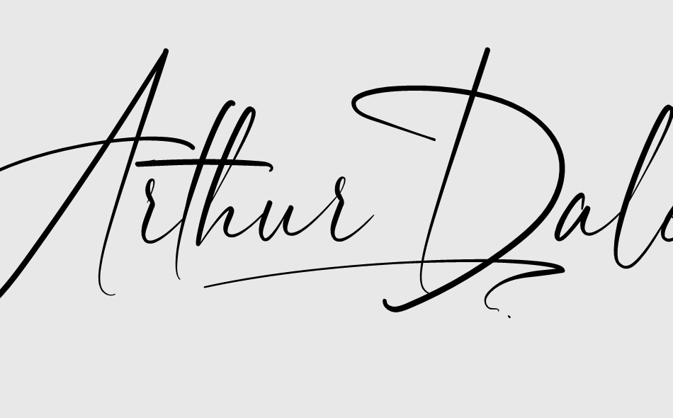 Arthur Dale font big